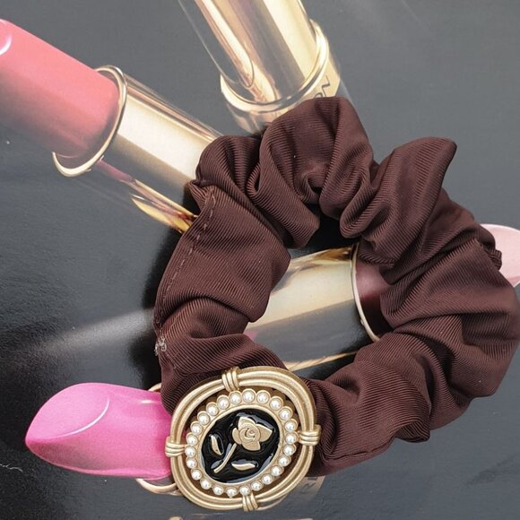 Women Fashion Set of 2 Long Hair Scrunchie Elastic Tie Elegant Accessory Gift - Picture 2 of 2